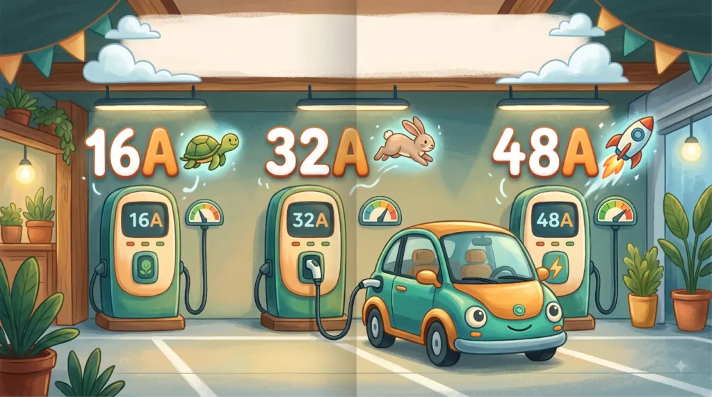 EV charger amps explained