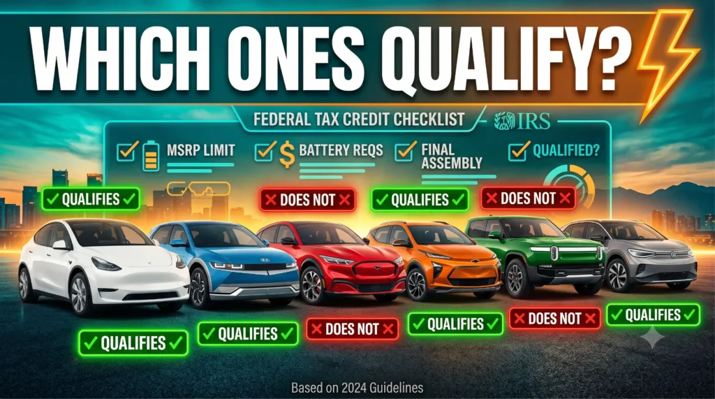 EVs that qualify for tax credit