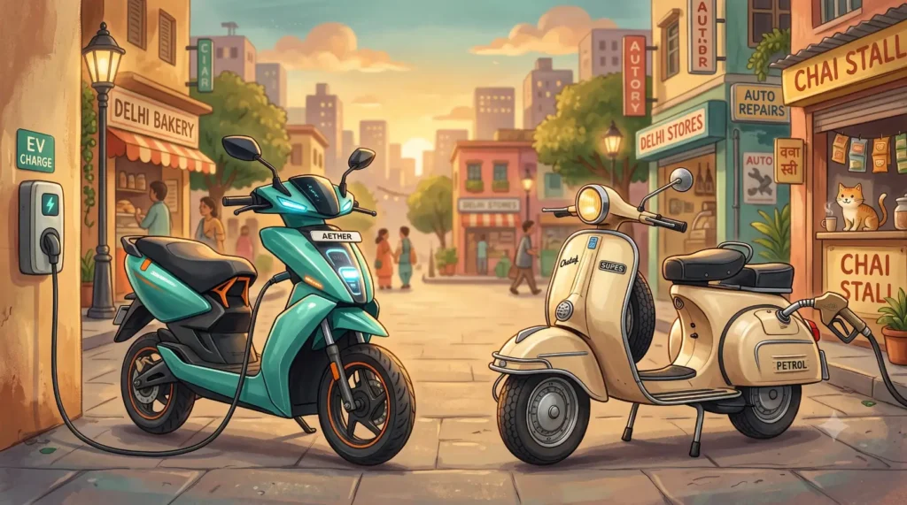 Electric Scooter vs Petrol Scooter