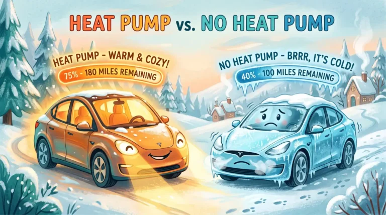 heat pump EV winter range