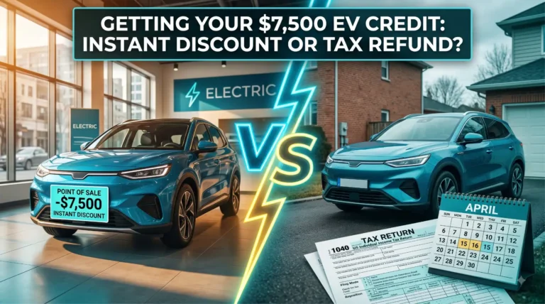 point of sale EV rebate