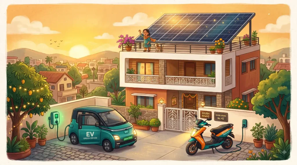 rooftop solar EV charging India