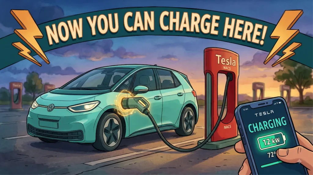 use Tesla supercharger non-Tesla